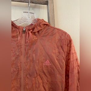 Adidas athletic zip up windbreaker